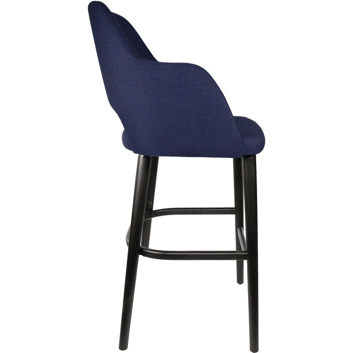 Durafurn Sorbet Stool - Black Legs/Navy Woven Fabric