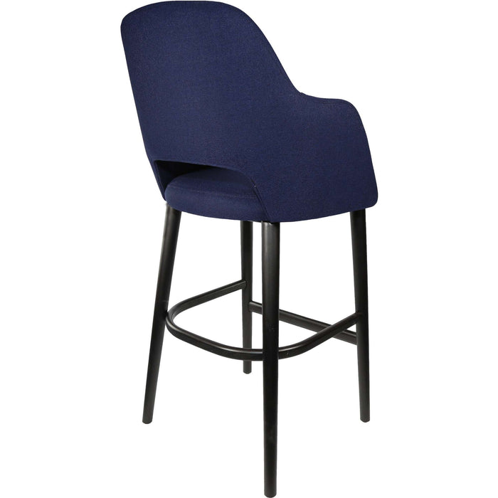 Durafurn Sorbet Stool - Black Legs/Navy Woven Fabric
