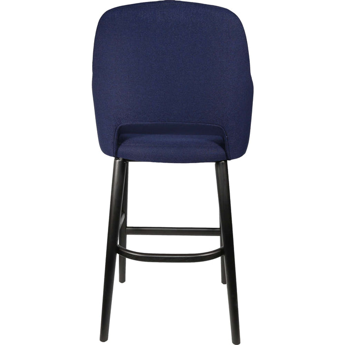 Durafurn Sorbet Stool - Black Legs/Navy Woven Fabric