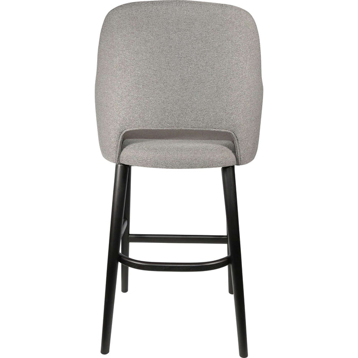 Durafurn Sorbet Stool - Black Legs/Taupe Woven Fabric