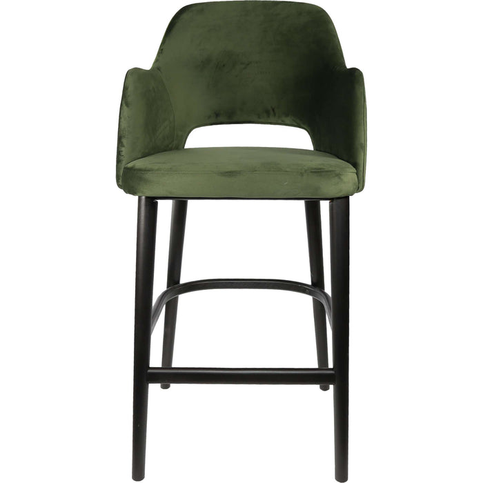 Durafurn Sorbet Stool - Black Legs/Avocado Velvet
