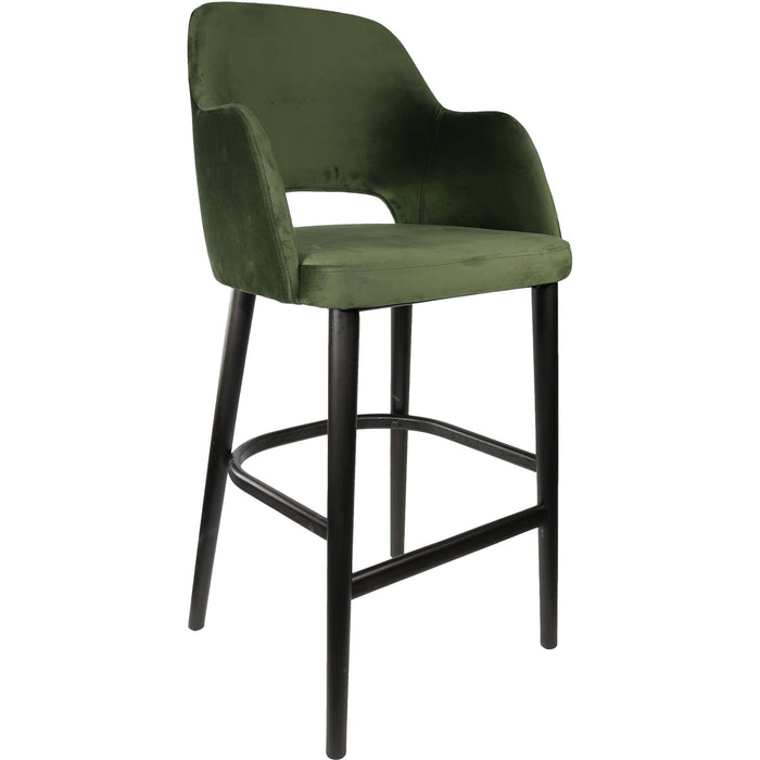 Durafurn Sorbet Stool - Black Legs/Avocado Velvet