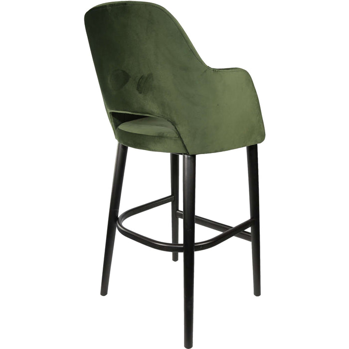 Durafurn Sorbet Stool - Black Legs/Avocado Velvet