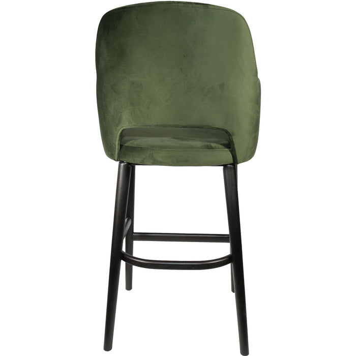 Durafurn Sorbet Stool - Black Legs/Avocado Velvet