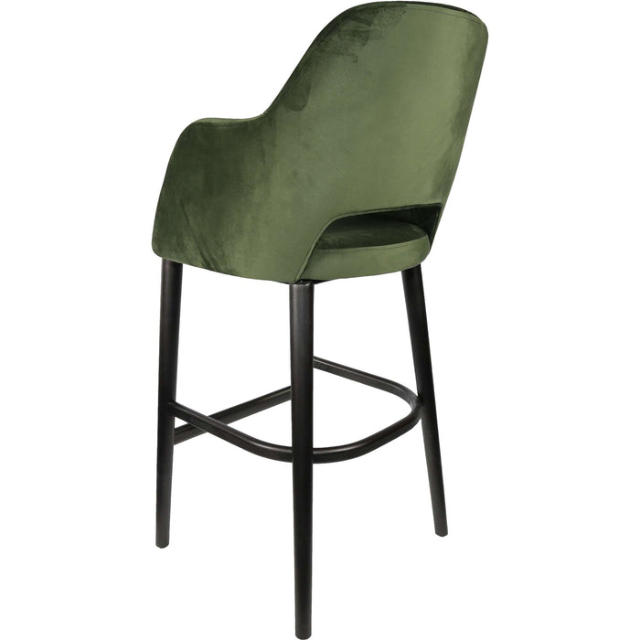 Durafurn Sorbet Stool - Black Legs/Avocado Velvet
