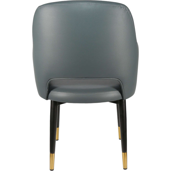 Durafurn Sorbet Chair - Black Metal 450h Legs/Anthracite Vinyl