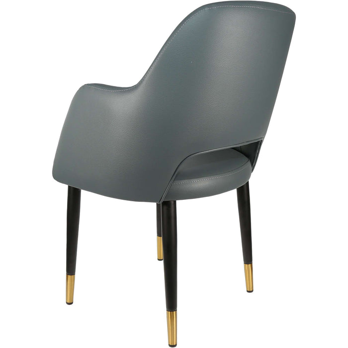 Durafurn Sorbet Chair - Black Metal 450h Legs/Anthracite Vinyl