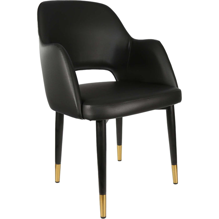 Durafurn Sorbet Chair - Black Metal 450h Legs/Black Vinyl