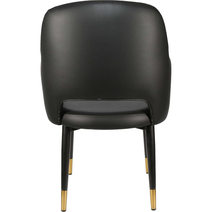 Durafurn Sorbet Chair - Black Metal 450h Legs/Black Vinyl