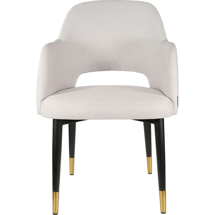 Durafurn Sorbet Chair - Black Metal 450h Legs/Light Grey Fabric