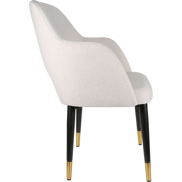 Durafurn Sorbet Chair - Black Metal 450h Legs/Light Grey Fabric
