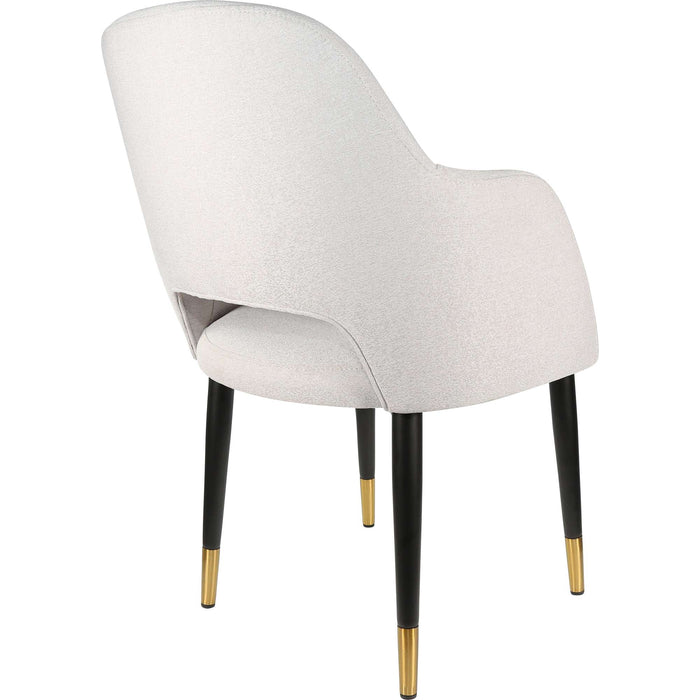 Durafurn Sorbet Chair - Black Metal 450h Legs/Light Grey Fabric