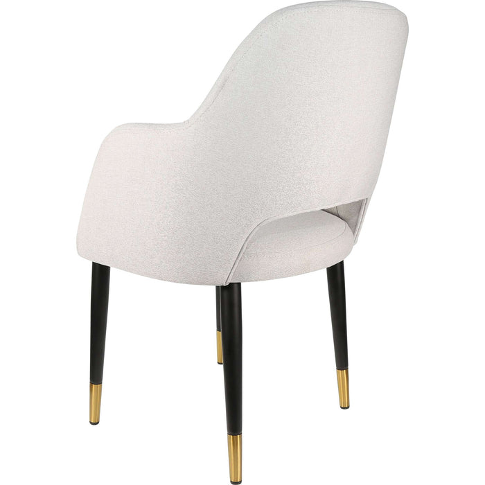 Durafurn Sorbet Chair - Black Metal 450h Legs/Light Grey Fabric