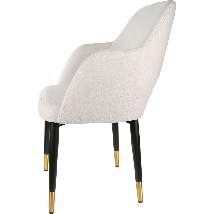 Durafurn Sorbet Chair - Black Metal 450h Legs/Light Grey Fabric