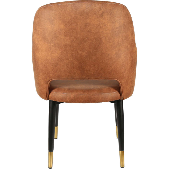 Durafurn Sorbet Chair - Black Metal 450h Legs/Tan Fabric