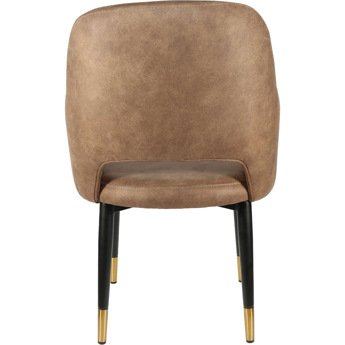 Durafurn Sorbet Chair - Black Metal 450h Legs/Mocha Fabric