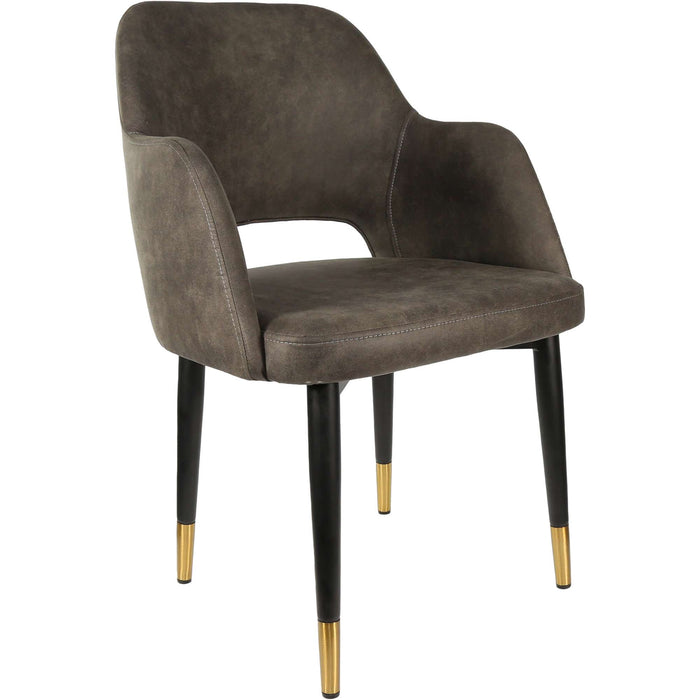 Durafurn Sorbet Chair - Black Metal 450h Legs/Charcoal Fabric