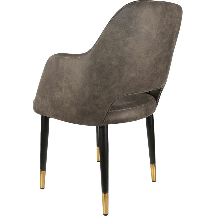 Durafurn Sorbet Chair - Black Metal 450h Legs/Charcoal Fabric