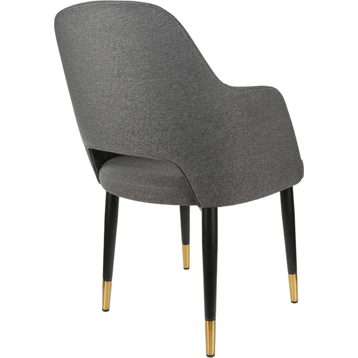 Durafurn Sorbet Chair - Black Metal 450h Legs/Anthracite Fabric