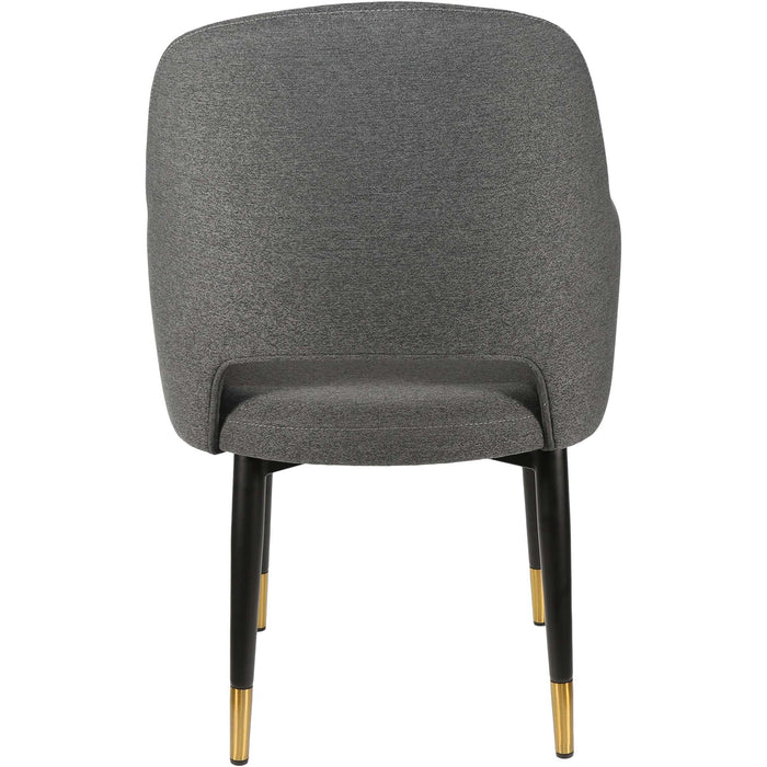 Durafurn Sorbet Chair - Black Metal 450h Legs/Anthracite Fabric