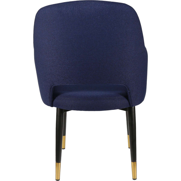 Durafurn Sorbet Chair - Black Metal 450h Legs/Navy Fabric