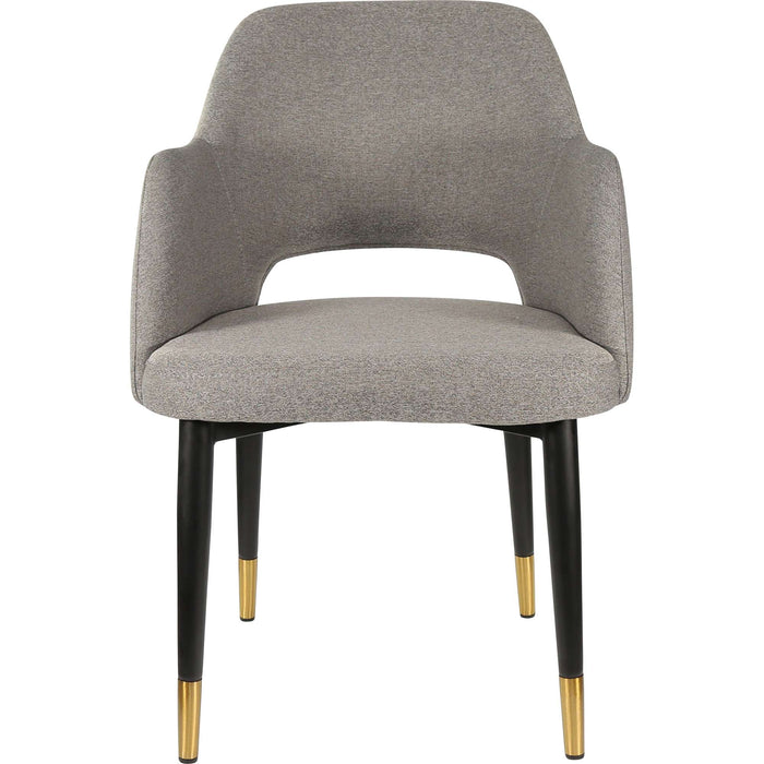 Durafurn Sorbet Chair - Black Metal 450h Legs/Taupe Fabric
