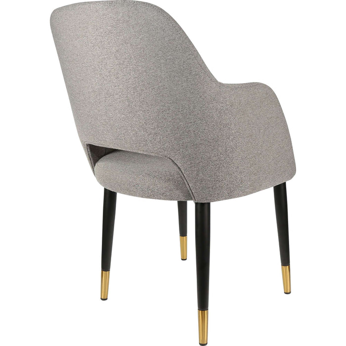 Durafurn Sorbet Chair - Black Metal 450h Legs/Taupe Fabric
