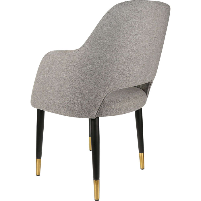 Durafurn Sorbet Chair - Black Metal 450h Legs/Taupe Fabric