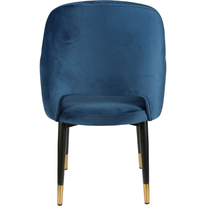 Durafurn Sorbet Chair - Black Metal 450h Legs/Denim Velvet