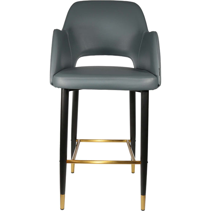 Durafurn Sorbet Stool - Black Metal 750h Legs/Anthracite Vinyl
