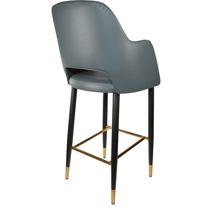 Durafurn Sorbet Stool - Black Metal 750h Legs/Anthracite Vinyl