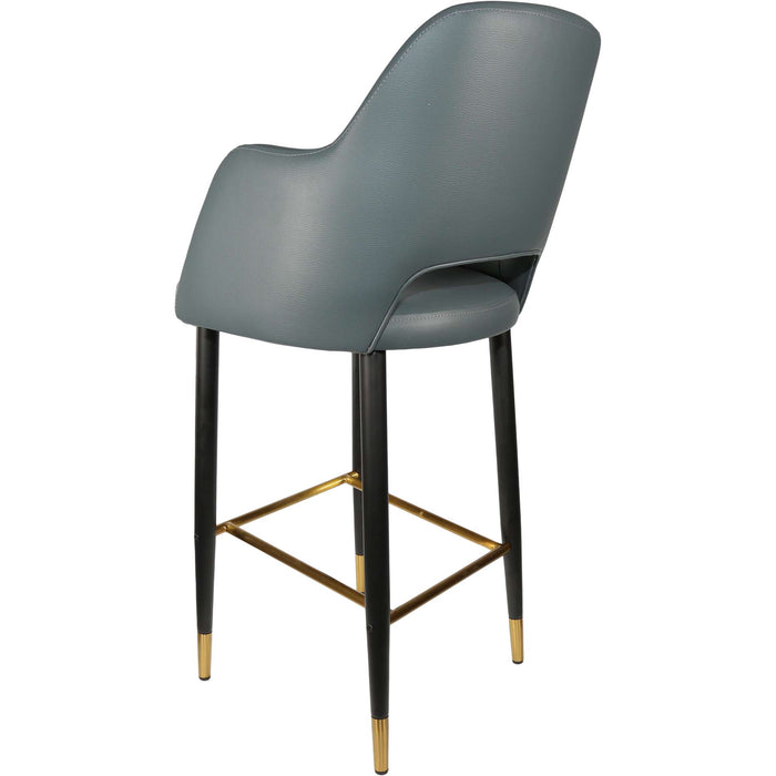 Durafurn Sorbet Stool - Black Metal 750h Legs/Anthracite Vinyl