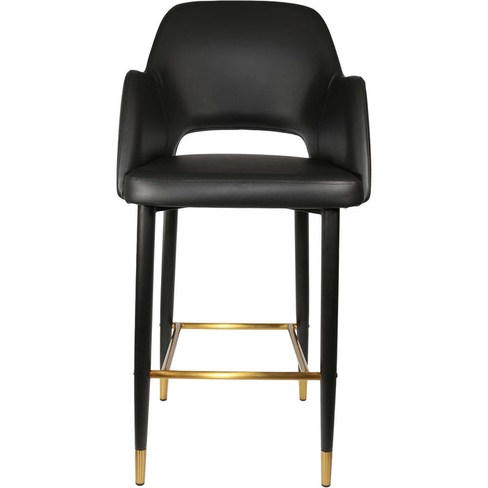 Durafurn Sorbet Stool - Black Metal 750h Legs/Black Vinyl