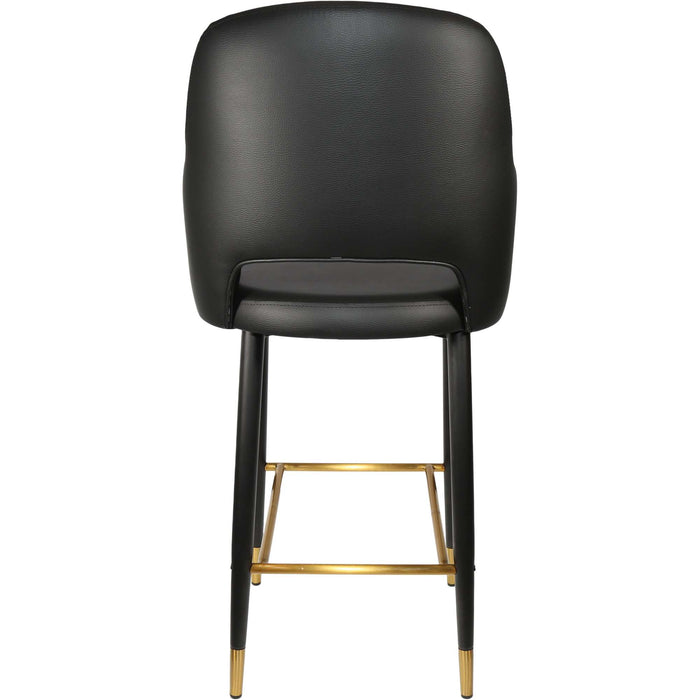 Durafurn Sorbet Stool - Black Metal 750h Legs/Black Vinyl