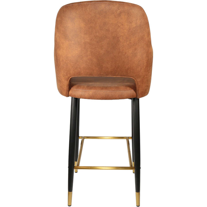 Durafurn Sorbet Stool - Black Metal 750h Legs/Tan Fabric