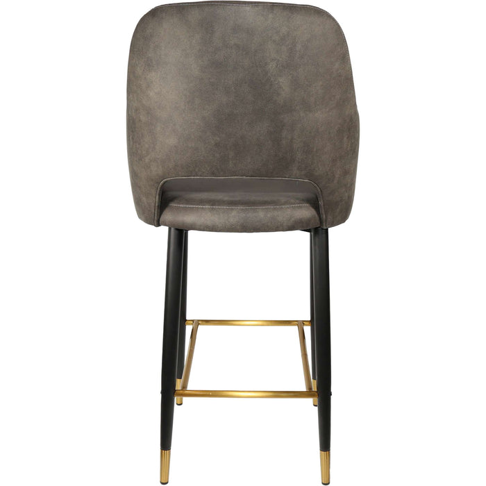 Durafurn Sorbet Stool - Black Metal 750h Legs/Charcoal Fabric