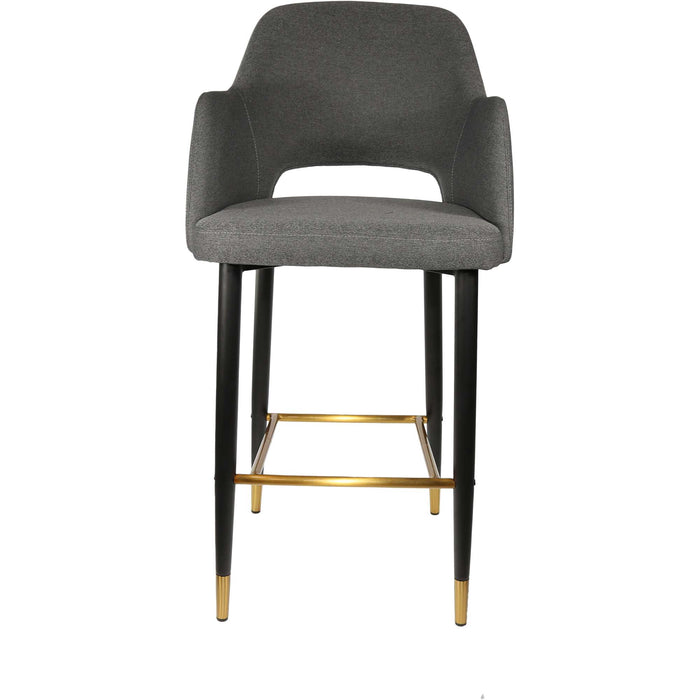 Durafurn Sorbet Stool - Black Metal 750h Legs/Anthracite Fabric