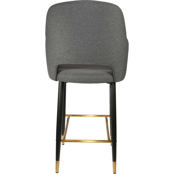 Durafurn Sorbet Stool - Black Metal 750h Legs/Anthracite Fabric
