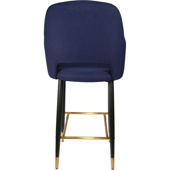 Durafurn Sorbet Stool - Black Metal 750h Legs/Navy Fabric