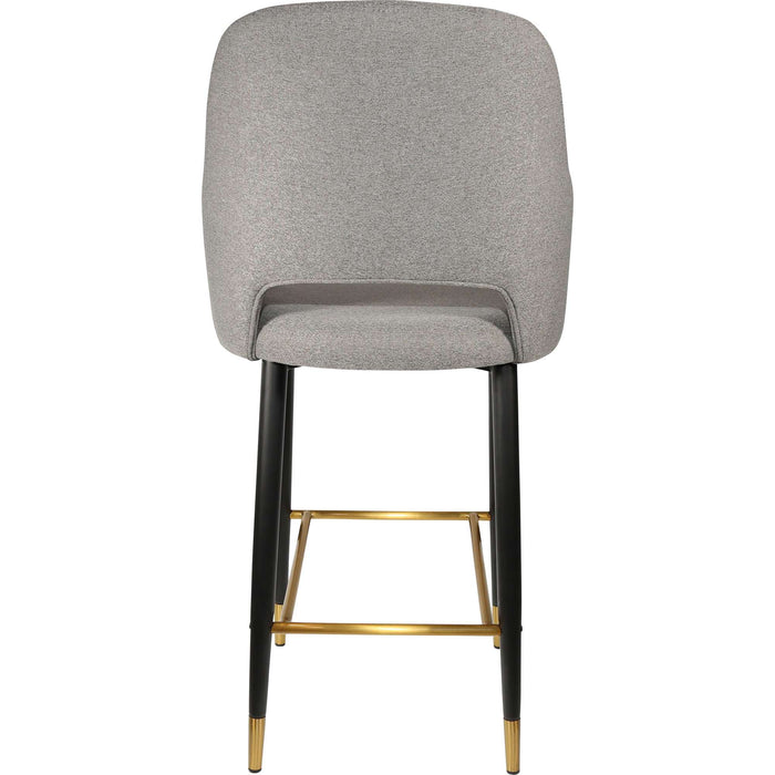 Durafurn Sorbet Stool - Black Metal 750h Legs/Taupe Fabric