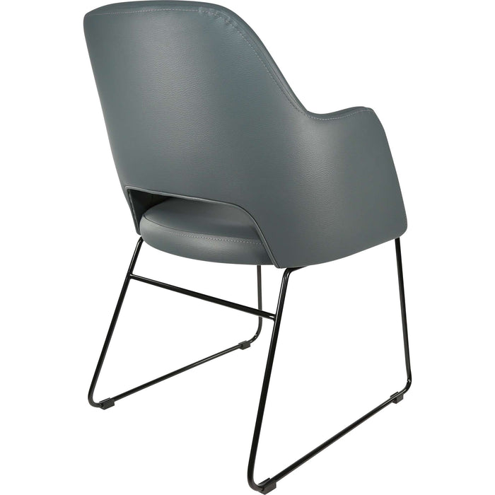 Durafurn Sorbet Chair - Black Sled Base/Anthracite Vinyl