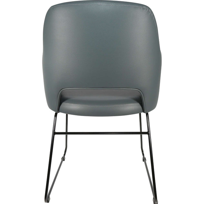 Durafurn Sorbet Chair - Black Sled Base/Anthracite Vinyl