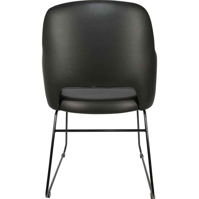 Durafurn Sorbet Chair - Black Sled Base/Black Vinyl