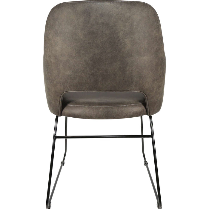 Durafurn Sorbet Chair - Black Sled Base/Charcoal Fabric