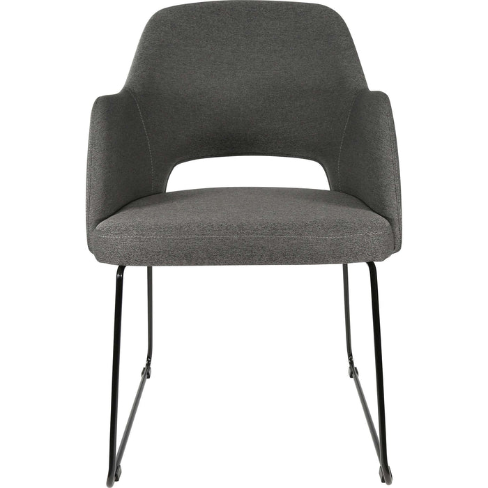 Durafurn Sorbet Chair - Black Sled Base/Anthracite Fabric