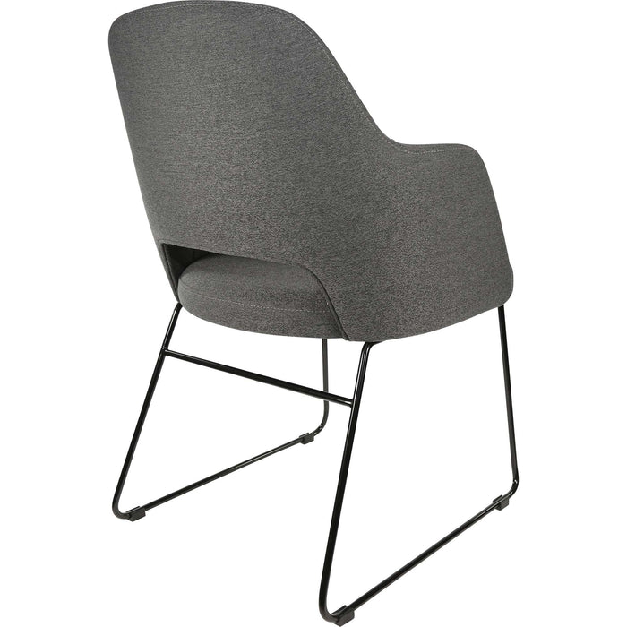 Durafurn Sorbet Chair - Black Sled Base/Anthracite Fabric