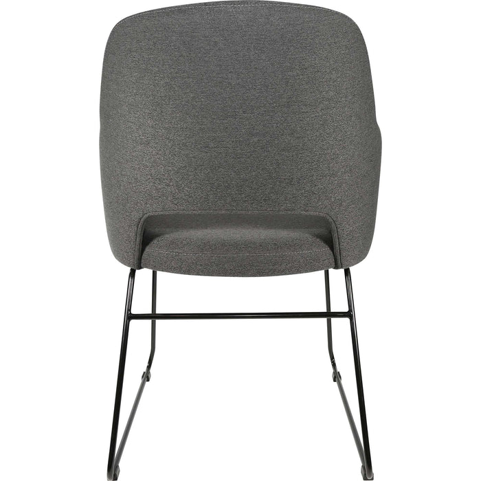 Durafurn Sorbet Chair - Black Sled Base/Anthracite Fabric