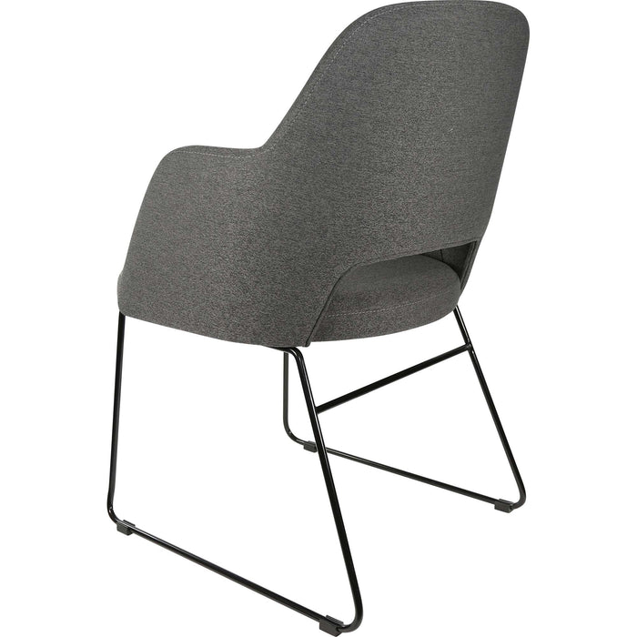 Durafurn Sorbet Chair - Black Sled Base/Anthracite Fabric
