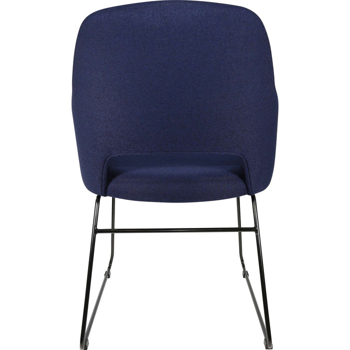 Durafurn Sorbet Chair - Black Sled Base/Navy Fabric