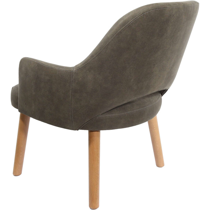 Durafurn BonBon Armchair - Trojan Oak Legs/Charcoal Fabric Shell